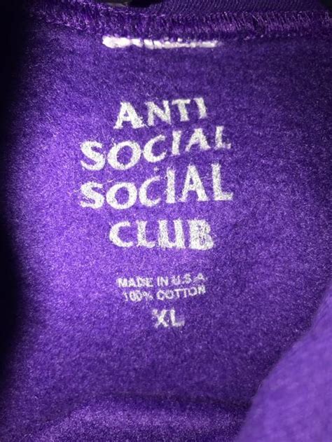 Anti Social Social Club Assc Hoodie Purple Grailed