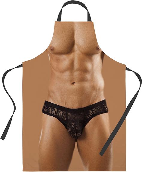 Amazon Com Bang Tidy Clothing Bbq Apron Novelty Aprons For Men Naked Man Barbecue Grill Kitchen