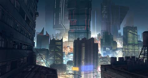 Cyberpunk Cityscape Futuristic City Cityscape Cyberpunk City