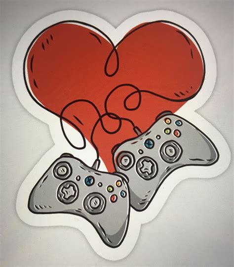 Pin By Krista Thomas On Gaming Love Stickers Gamer Love Design