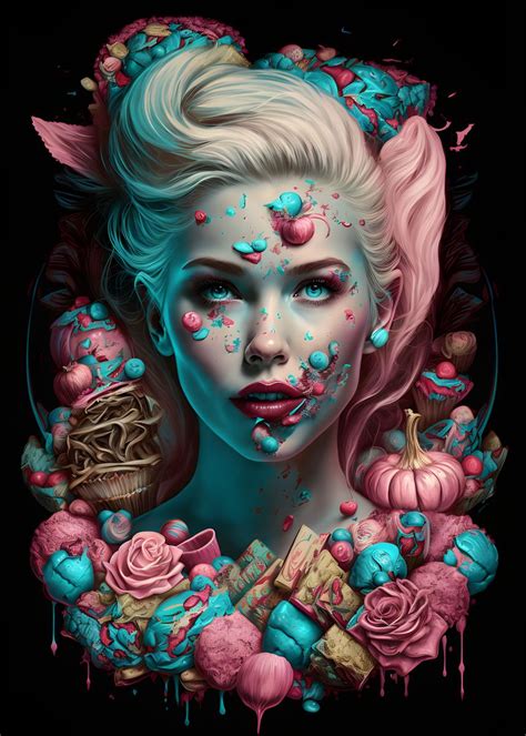 Candycore Aesthetic Girl Poster By Poster Parlor Displate