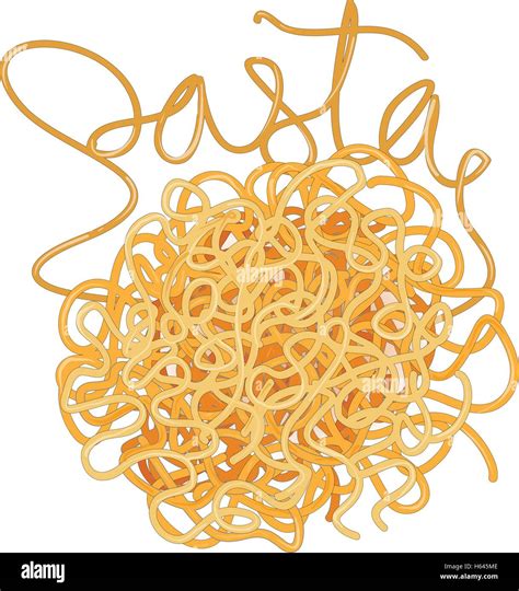 Pasta Spaghetti Vector Illustration Isolated Stock Vector Image Art