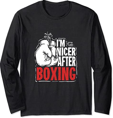 Funny Boxing T For A Boxer And Fighter Long Sleeve T
