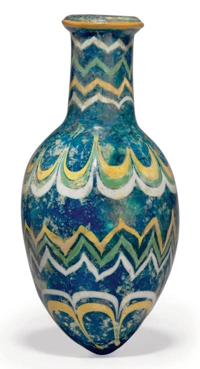 A Mesopotamian Core Formed Glass Bottle Circa Mid To Late 15th Century B C Christie S