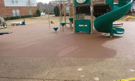 Apartment Complex Poured In Place Rubber Playground Surfacing Commercial Playground