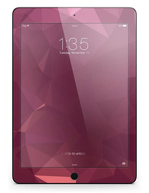 Pink Geometric V16 Full Body Skin For The Ipad Pro 129 Or 97 Avai