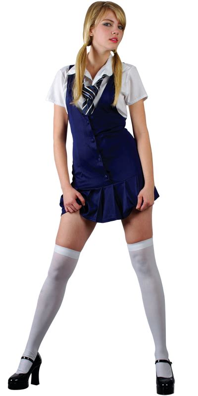 Sexy School Girl Britney Ladies Fancy Dress Costume Ebay