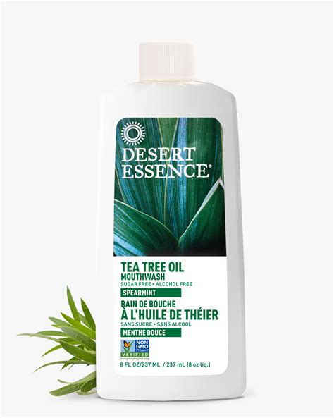 Tea Tree Oil Mouthwash With Spearmint 8oz Desert Essence