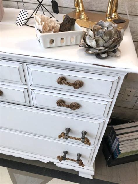 Diy blog sharing our home, budget decorating tips with repurposed farmhouse decor. WHITE DISTRESSED DRESSER | White distressed dresser ...