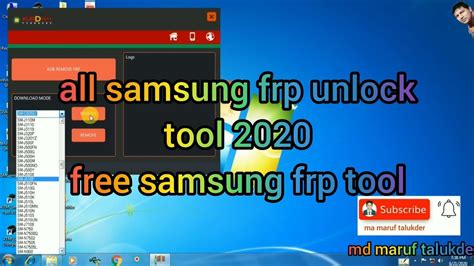 All Samsung Frp Unlock Tool 100 Working 2020 Youtube
