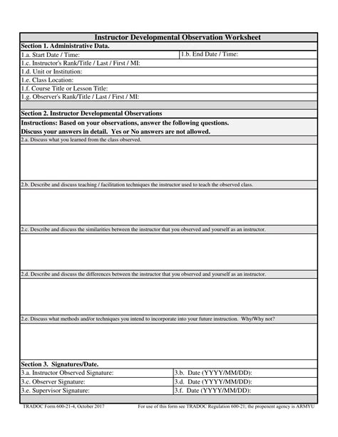 Tradoc Form 600 21 4 Fill Out Sign Online And Download Fillable Pdf