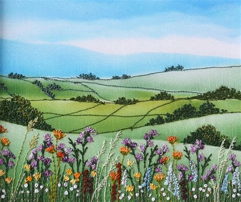 The Meadows Edge | Embroidery flowers, Embroidery, Embroidery art