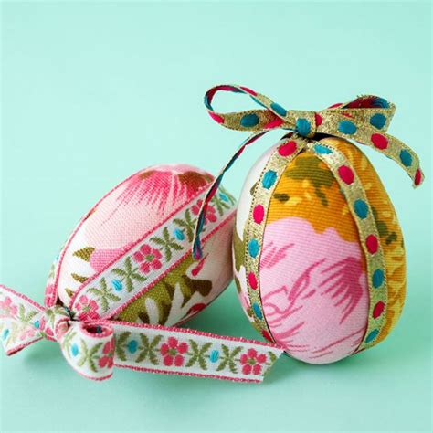 How To Make Fabric Covered Easter Eggs My Poppet Makes