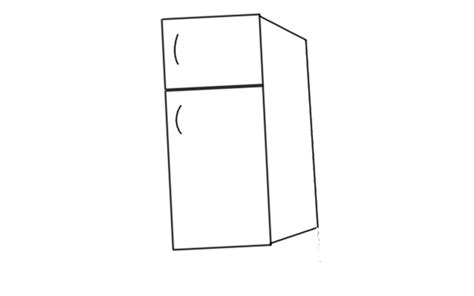 How To Draw A Fridge Step By Step Fridge Drawing For Kids