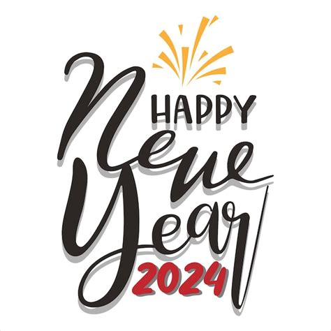 Premium Vector Happy New Year 2024 Card Design