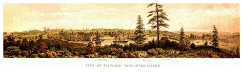 Victoria Canada 1860 Kroll Antique Maps