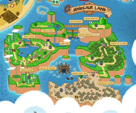 Mushroom Kingdom Map Super Mario Odyssey