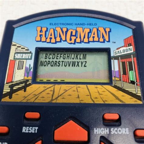 Hangman Electronic Handheld Game By Milton Bradley New Battery Works