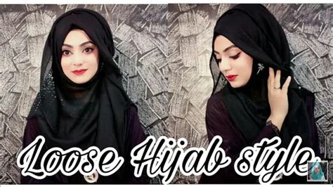 Easy 2 Minutes Loose Hijab Style Black Hijab Islamic Fashion 2018