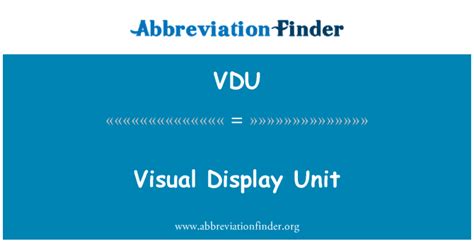 Vdu Definisi Unit Paparan Visual Visual Display Unit