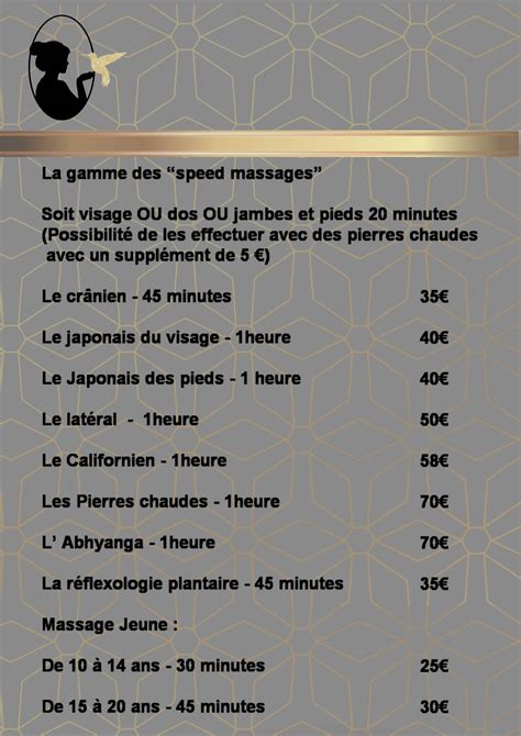 Tarif Massages Bien être Tarazen Massage Pierre Chaude L Heure