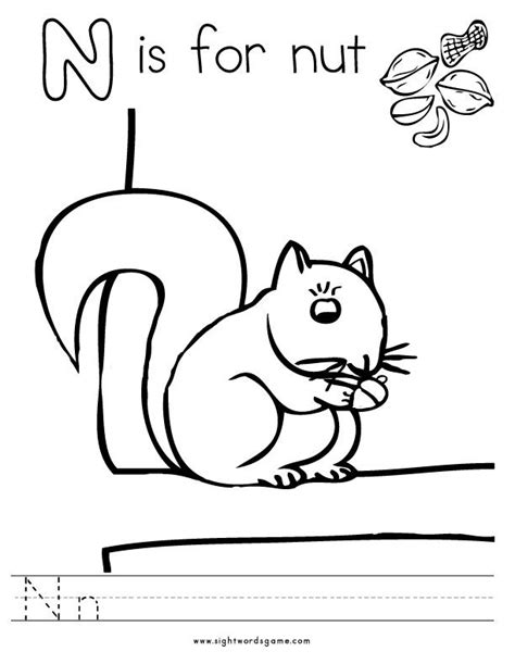 Free Letter N Coloring Sheet Download Free Letter N Coloring Sheet Png