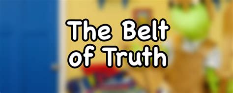 The Belt Of Truth Sunday School Lesson For Kids