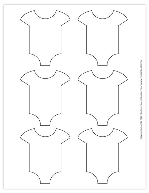 Free Printable Baby Shower Patterns Onesie Template Free Baby