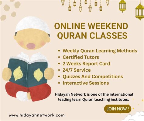 Best Online Weekend Quran Classes 2 Free Trails Hidayah Network