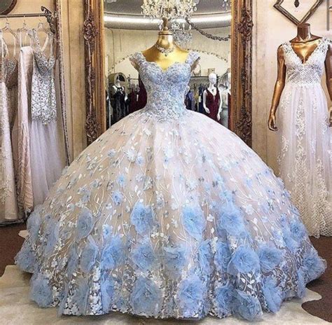 Pin By H A L E I G H On Dresses Light Blue Quinceanera Dresses Pretty Quinceanera Dresses