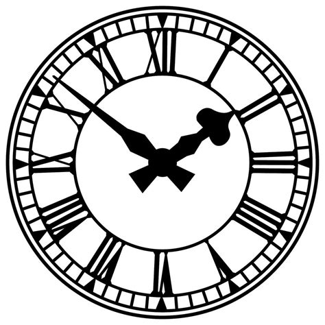 Flickrp6xajxx Clock Illustration A Black And White