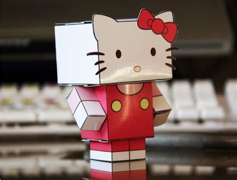 Cubeecraft Hello Kitty Paper Toyfr Hello Kitty Paper Toy Animales