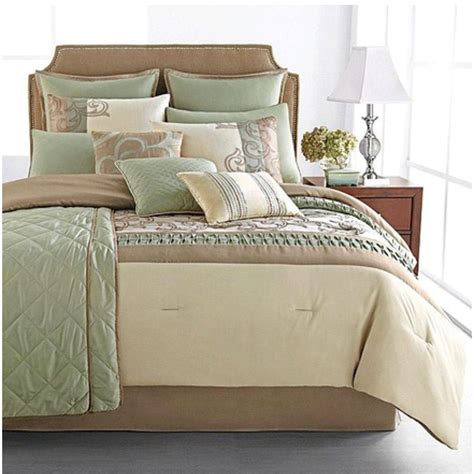Get the best deal for polyester bedspreads from the largest online selection at ebay.com. 12pc Queen Bedding Set - Mint Pattern 666524009 | Sears bedding, Home, Bedding sets