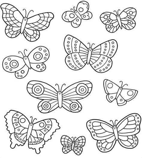 Full Page Butterfly Template For Your Needs