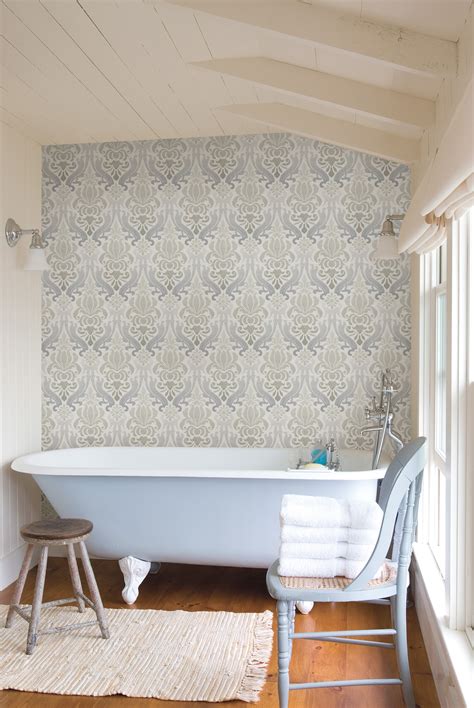 How To Use Wallpaper In Your Bathroom Brewster Home