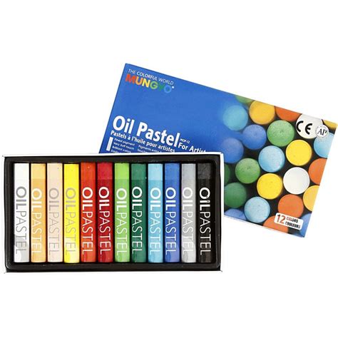 Mungyo Oil Pastel L 7 Cm 11 Mm Assorted Colours 12 Pc 1 Pack 38142