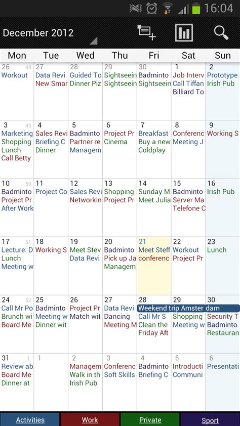 Bookafy is a great free scheduling app option for smaller businesses looking for an automated scheduling process. Amazon.com: Business Calendar: Appstore for Android