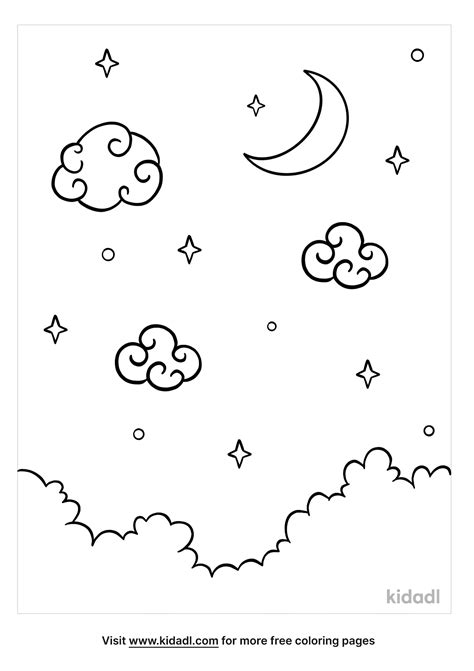 Sky Coloring Pages