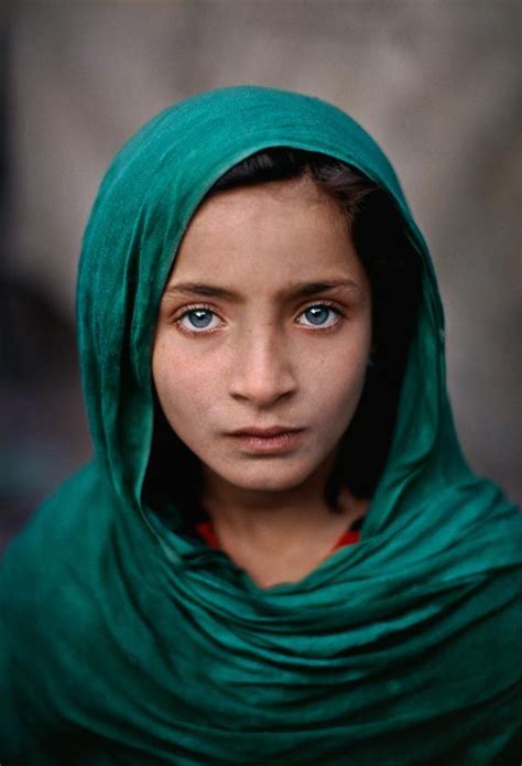 Girl With Blue Eyespeshawar Pakistanphoto From Steve Mccurrys