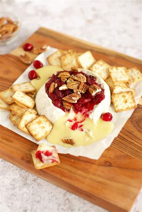 Baked Brie With Cranberry Sauce Seasonal Cravings My Recipe Magic