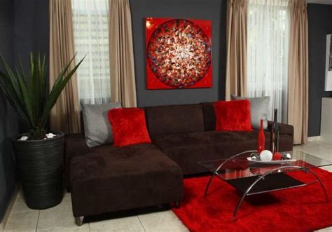 20 Beautiful Red Living Room Design Ideas To Consider Black Living