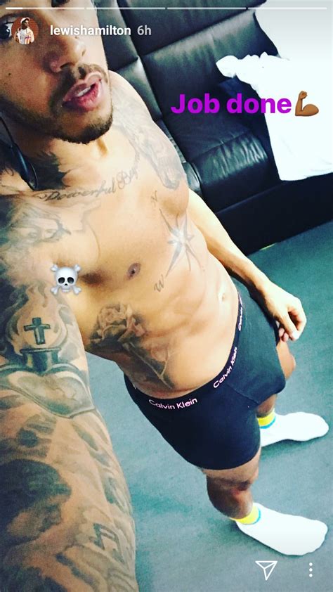 Lewis Hamiliton Shows Off His Eggplant In New Ig Photo