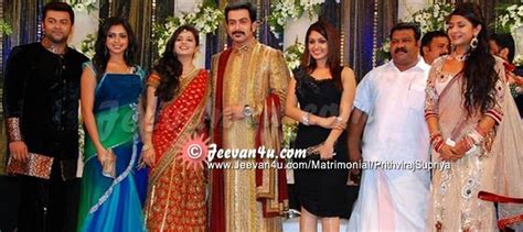 In hinduism a marriage is considered a samskara (sacrament) because in vedic tradition it is an important turning. Prithviraj Supriya Marriage Photos Actor Prithviraj ...