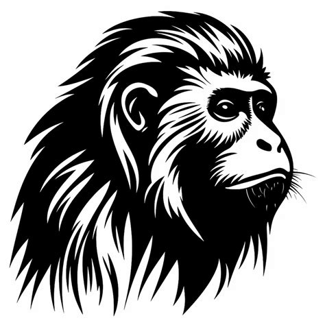 Howler Monkey Clip Art Illustration Wildlife Animal Decal For Etsy