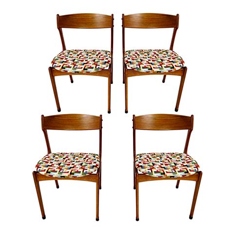 Only 1 available and it's in 1 person's cart. Set of 4 Mid-Century Modern Teak Wood Dining Chairs by Johannes Andersen - Doctor Decorum