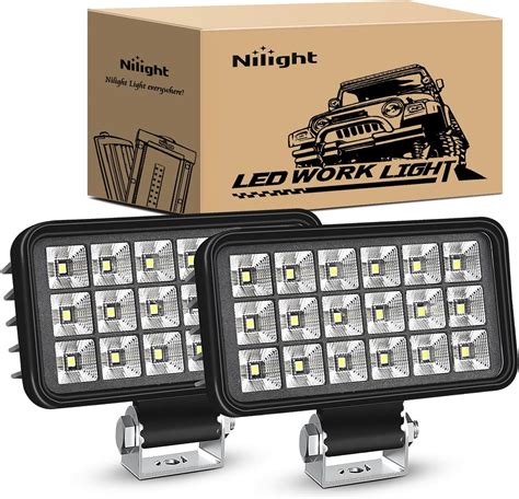 Nilight 44inch Square Utility Led Work Light Wintegrated