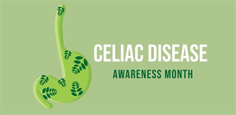 May Is Celiac Disease Awareness Month Template Background Banner