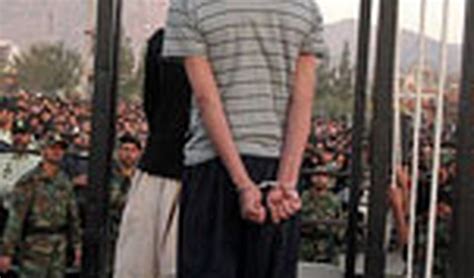 Iran Human Rights Article Four Men Were Publicly Hanged In Central