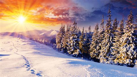 Free Download Winter Sunset Hd Wallpapers For Iphone 5