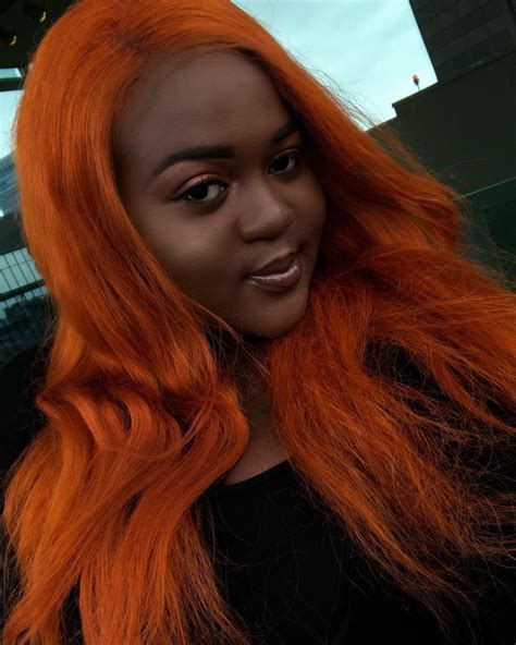 Orange Hair Color On Dark Skin Lakisha Lyles